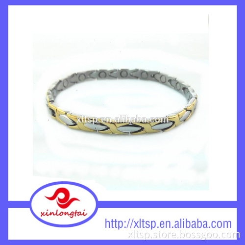 Alibaba express bracelet jewelry women gold plating titanium bracelet